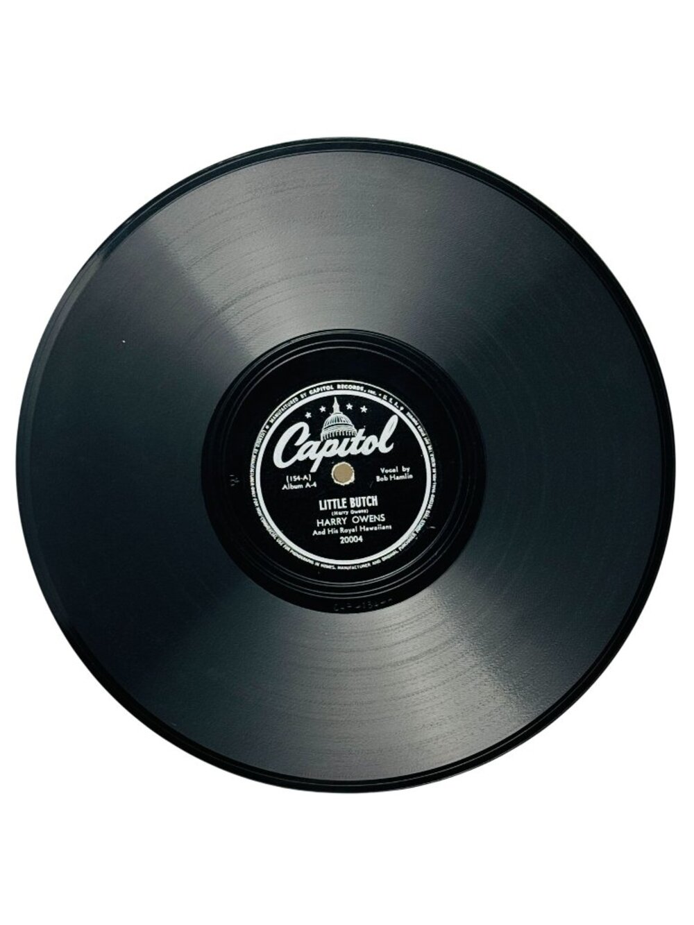 Harry Owens Little Butch / Sweet Leilani 10in Shellac 78 RPM Capitol 20004